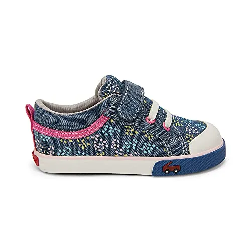 See Kai Run - Kristin Sneakers for Kids, Chambray/Sprinkles, Little Kid 12.5