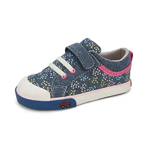 See Kai Run - Kristin Sneakers for Kids, Chambray/Sprinkles, Little Kid 12.5