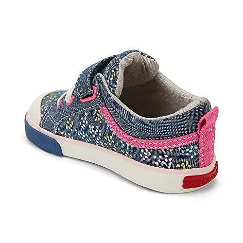 See Kai Run - Kristin Sneakers for Kids, Chambray/Sprinkles, Little Kid 12.5