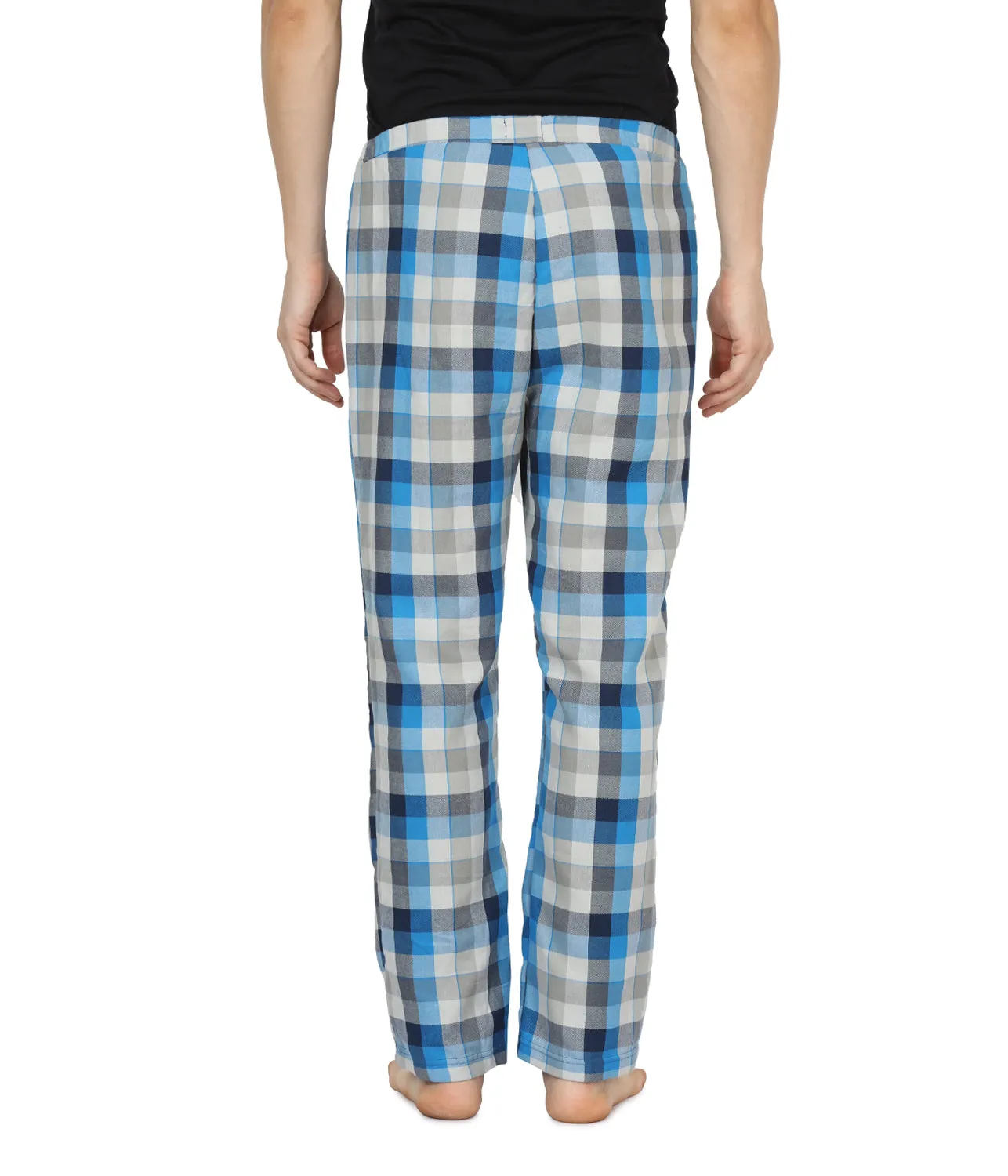 Semantic Mens Grey & Blue Checks Pyjamas