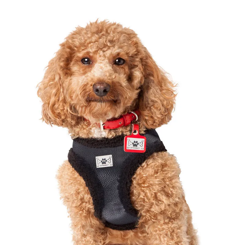 Shearling Moto Dog Harness