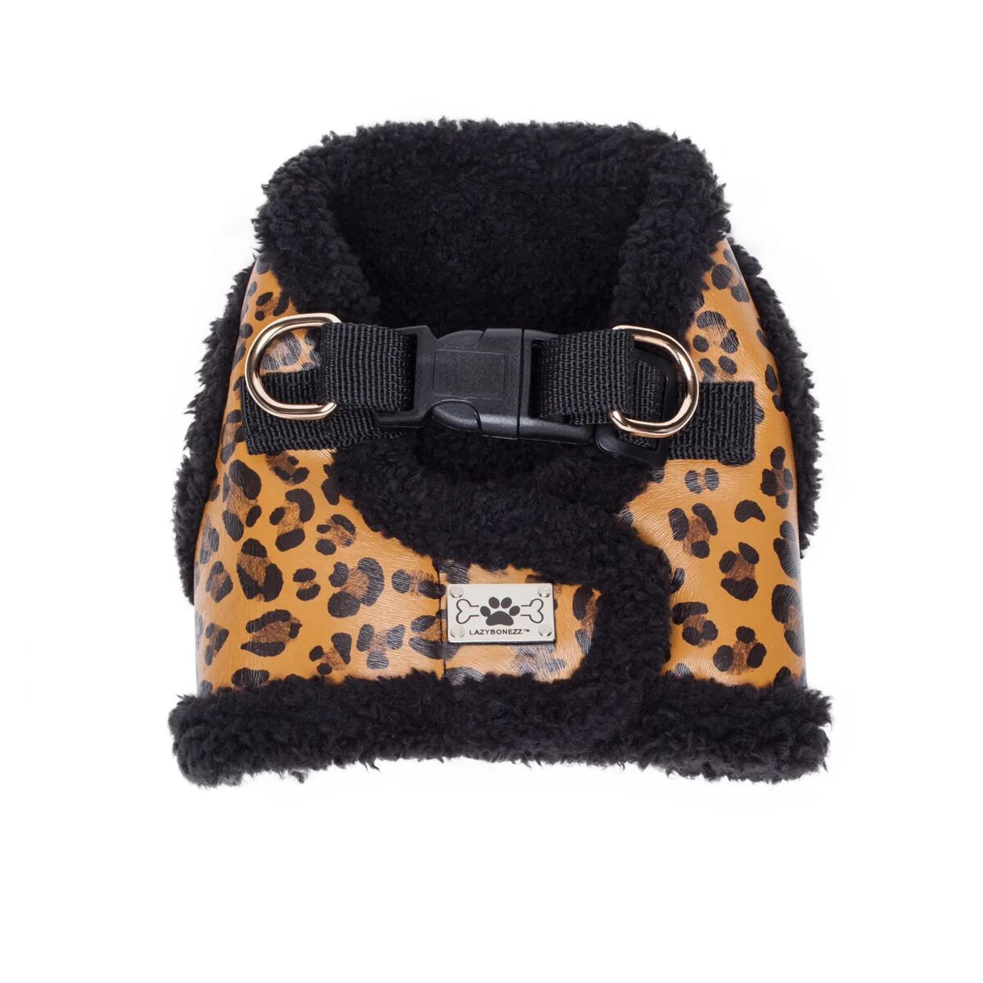 Shearling Moto Dog Harness