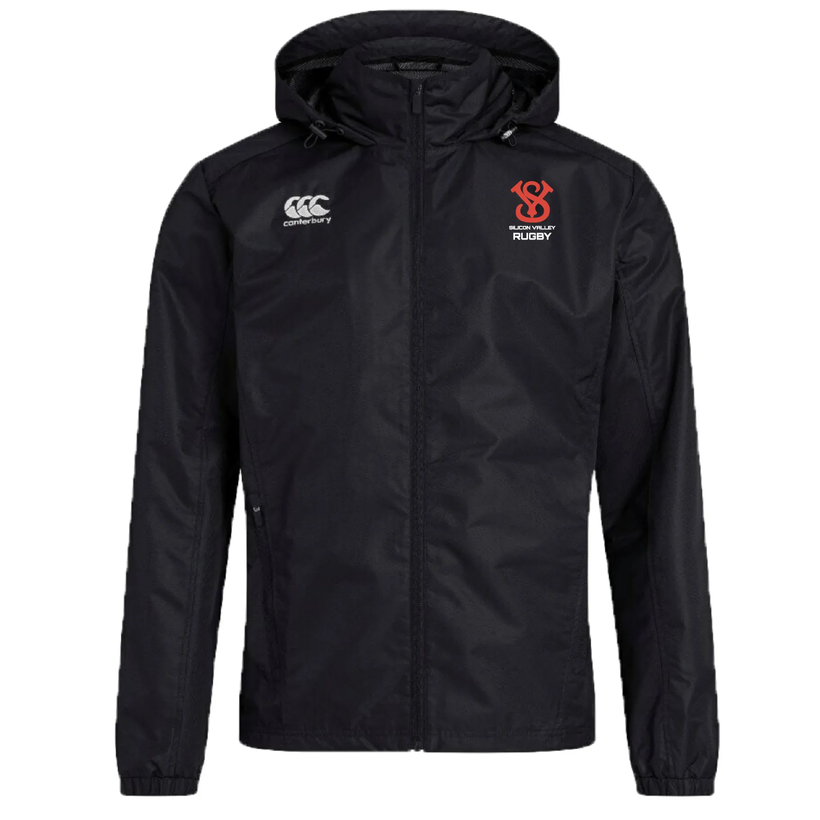 Silicon Valley Club Vaposhield Full Zip Rain Jacket by Canterbury