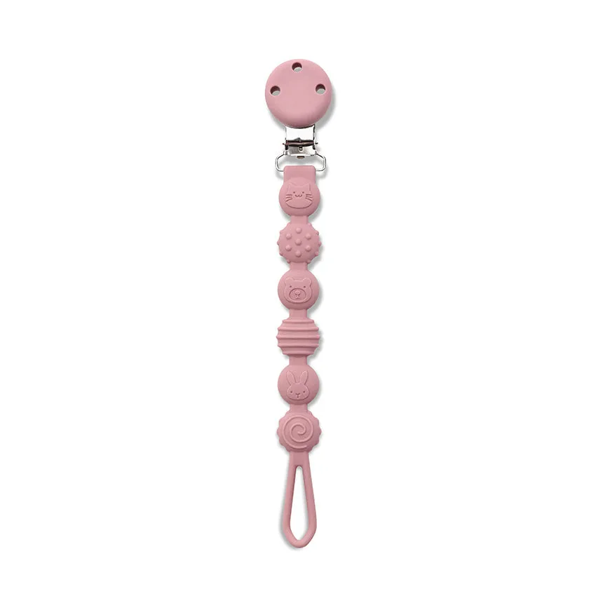 SILICONE PACIFIER HOLDER NATURAL
