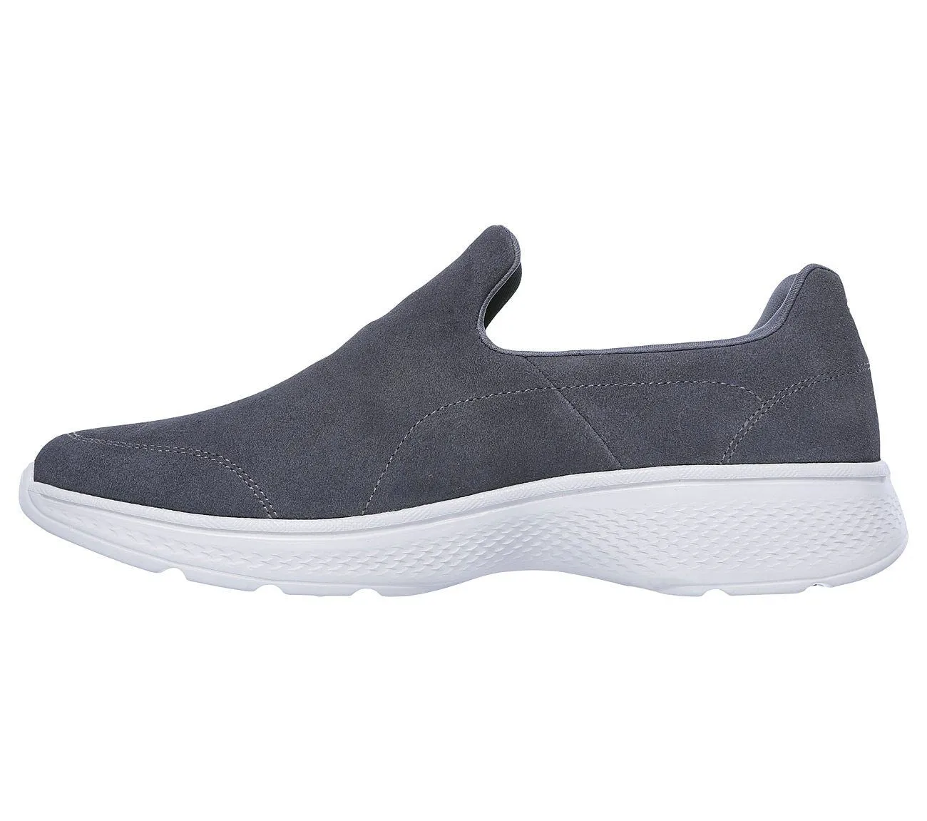 SKECHERS Men's Go Walk 4 - Expertise Smart Casual Shoes/Trainers in Charcoal 6 to 13