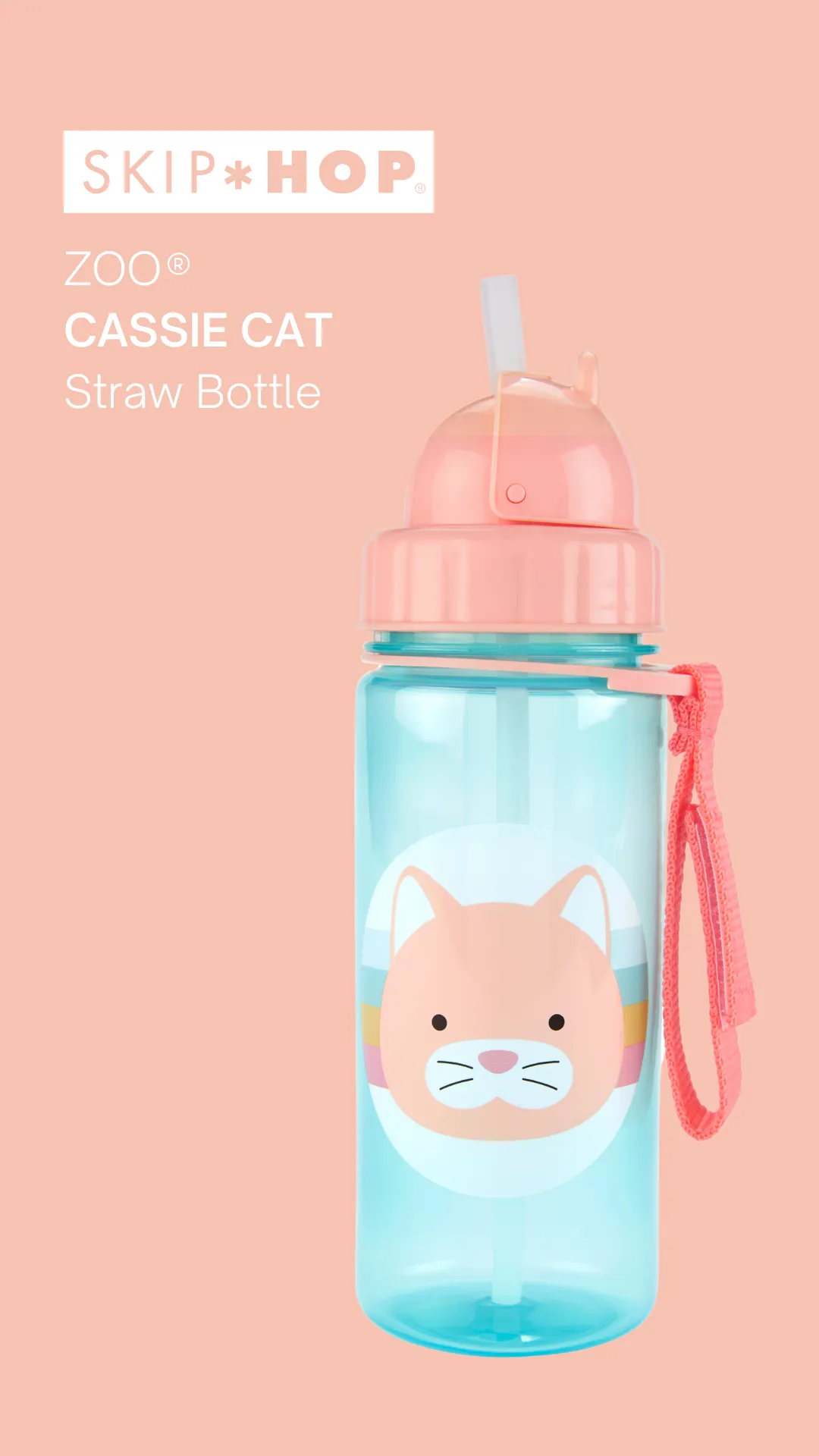 Skip Hop Zoo PP Straw Bottle  - Cat