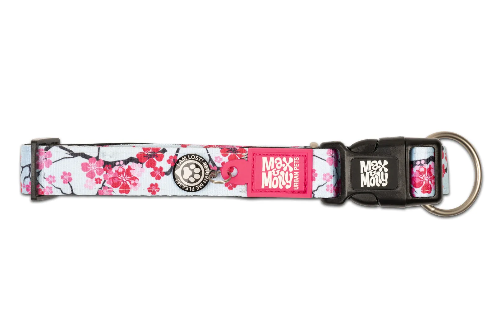 Smart ID Dog Collar - Cherry Bloom
