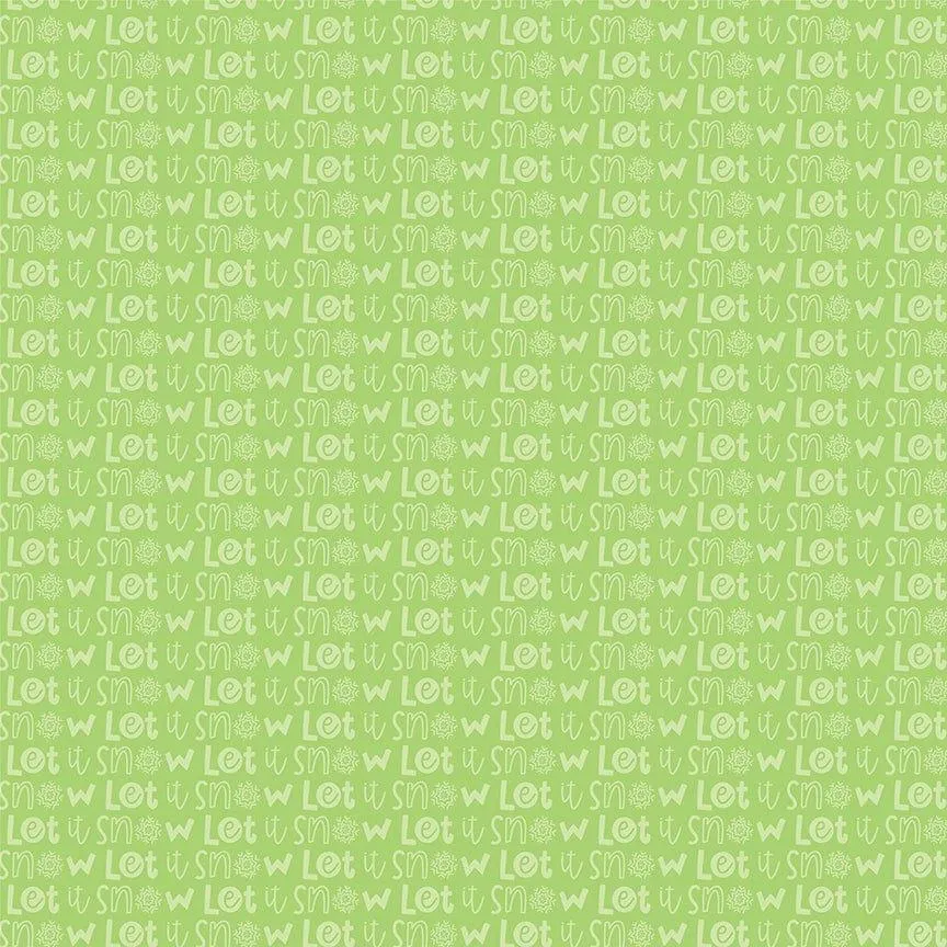 Snow Day Collection Build a Snowman 12 x 12 Double-Sided Scrapbook Paper by Photo Play Paper