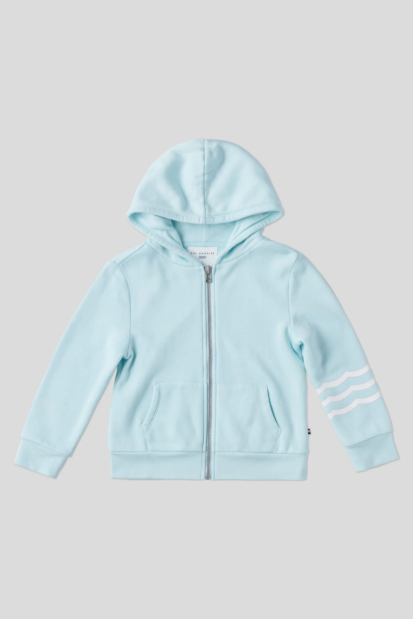 Sol Angeles Kid Wave Hoodie Seaglass