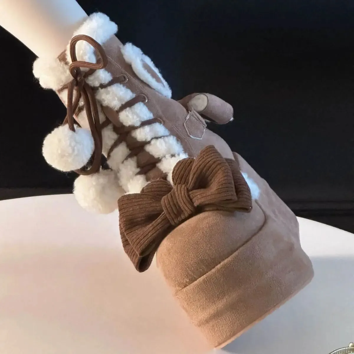 Sweet Bow Lolita Snow Boots