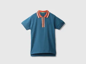 Teal Blue Polo T-Shirt