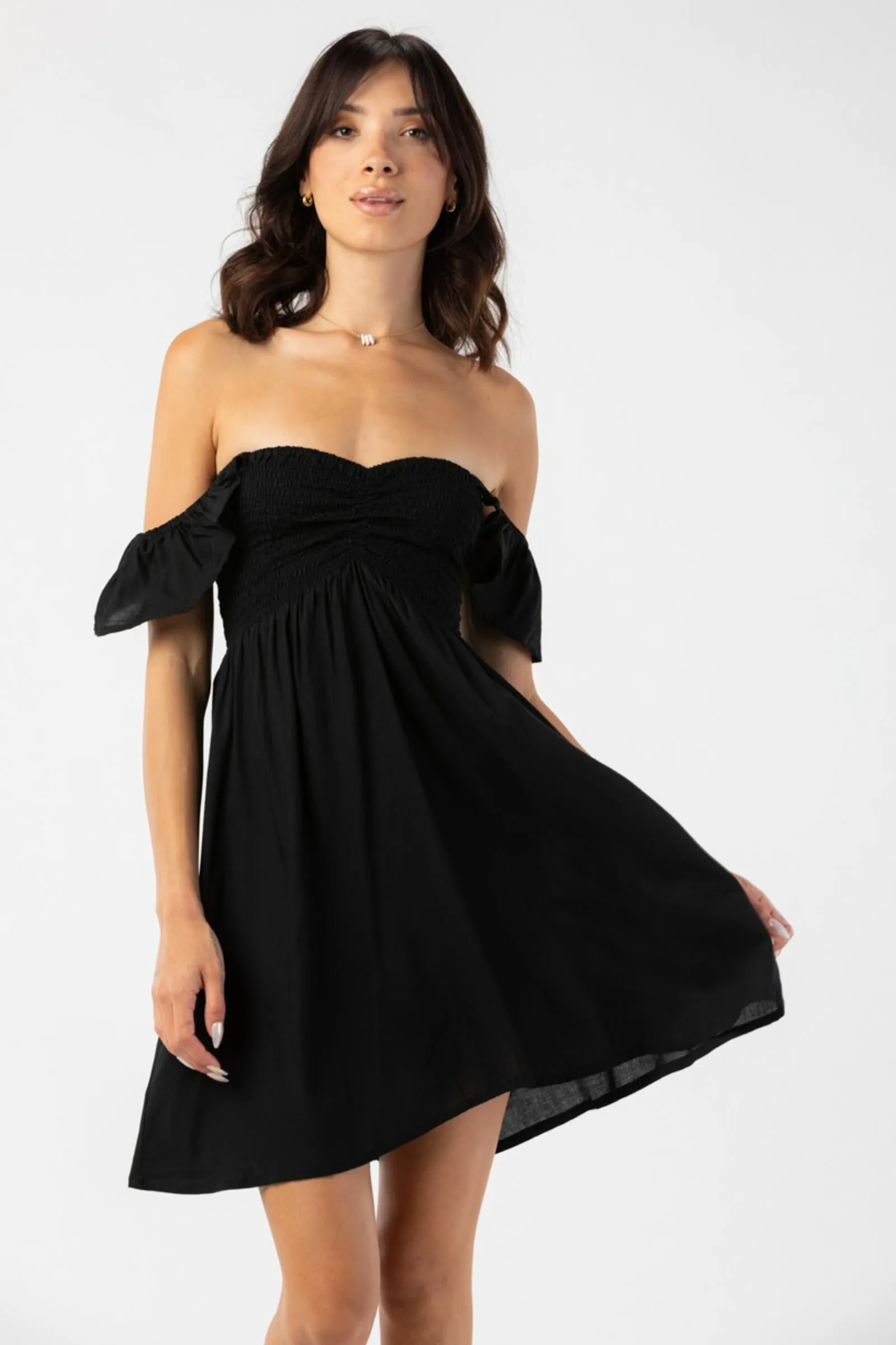 Tiare Hawaii Hollie Mini Dress Black
