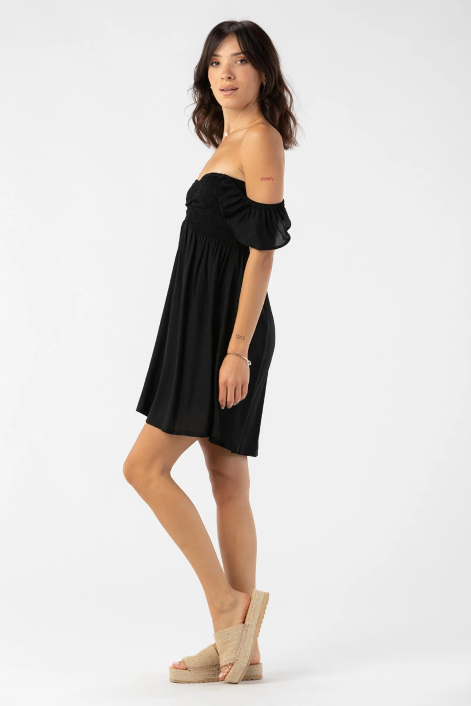 Tiare Hawaii Hollie Mini Dress Black