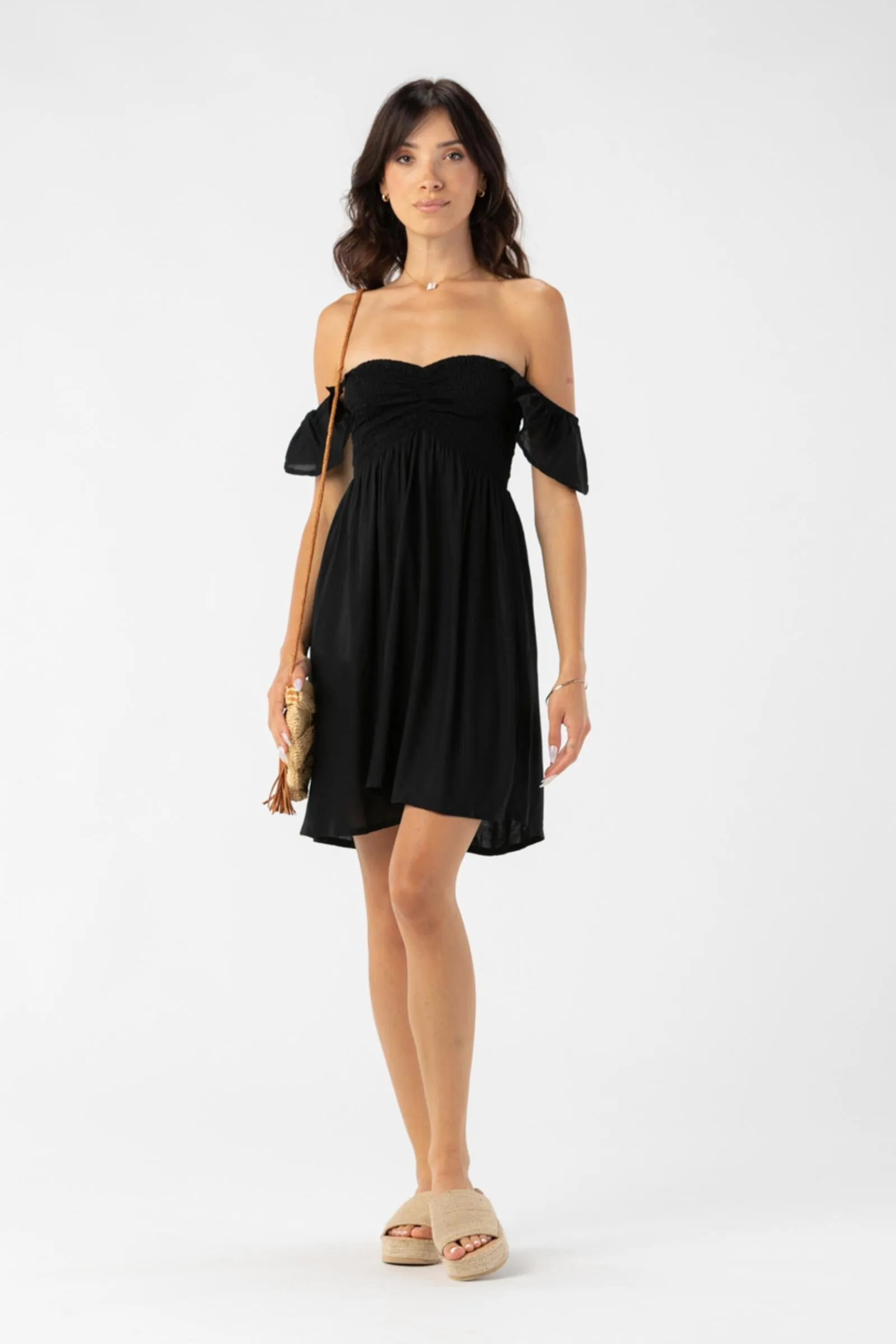 Tiare Hawaii Hollie Mini Dress Black