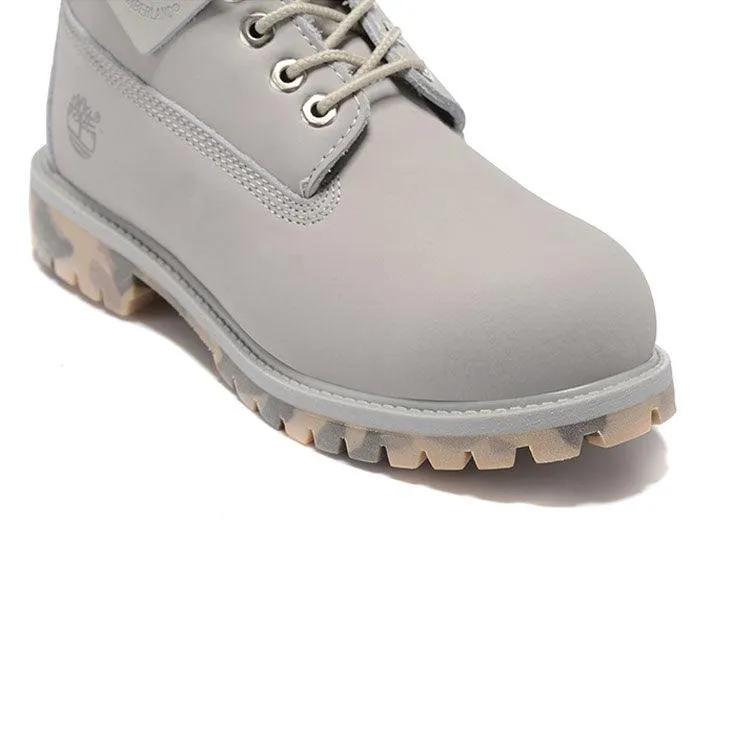 Timberland Icon 6 inch Premium With Camo Outsole Light Gray Waterproof Boots