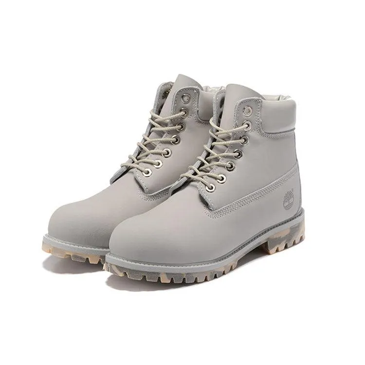 Timberland Icon 6 inch Premium With Camo Outsole Light Gray Waterproof Boots