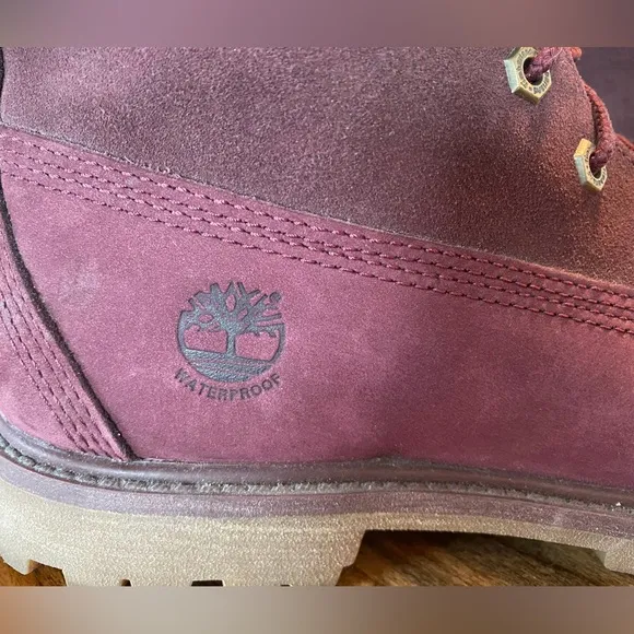 Timberland Jayne Fold Down Boots in Burgundy