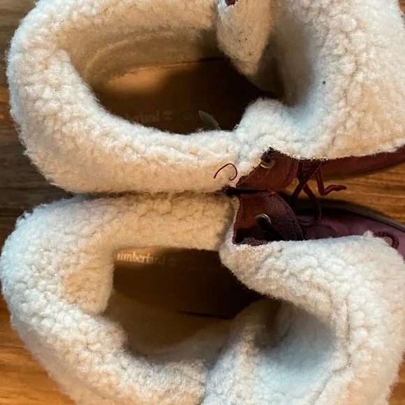 Timberland Jayne Fold Down Boots in Burgundy