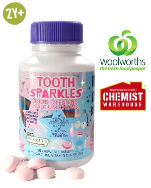 Tooth Sparkles 60 pack - Tooth Cleaning chews with vitamin D & calcium