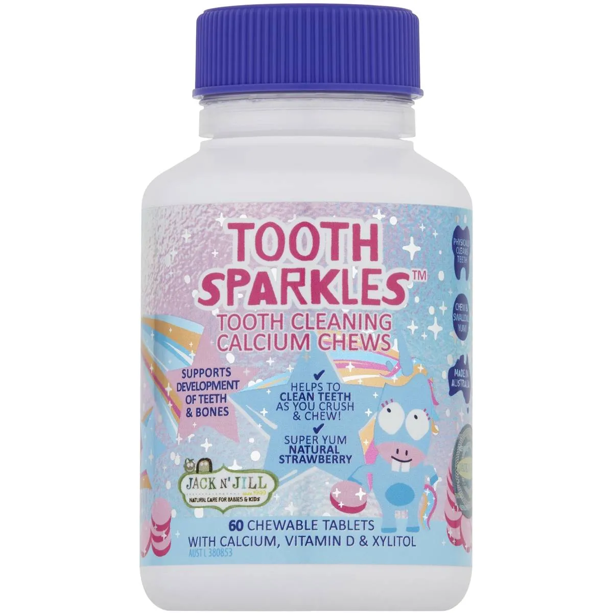 Tooth Sparkles 60 pack - Tooth Cleaning chews with vitamin D & calcium