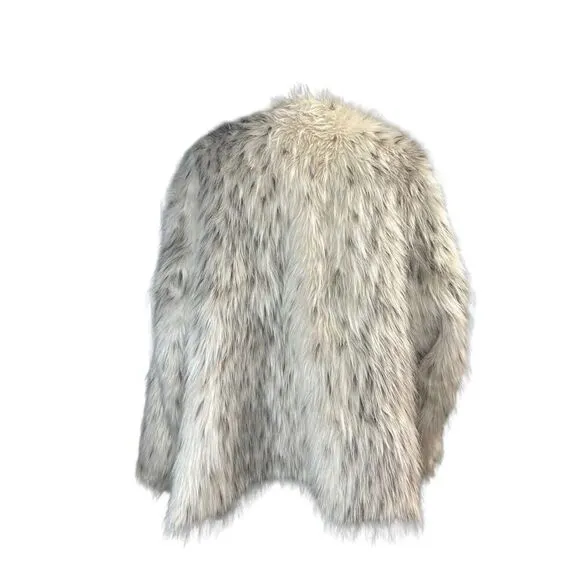 TORRID Cream Faux Fur Crop Jacket sz 4 X