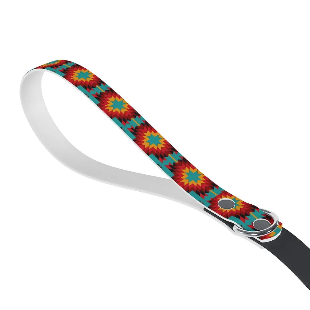Turquoise Aztec Dog Leash