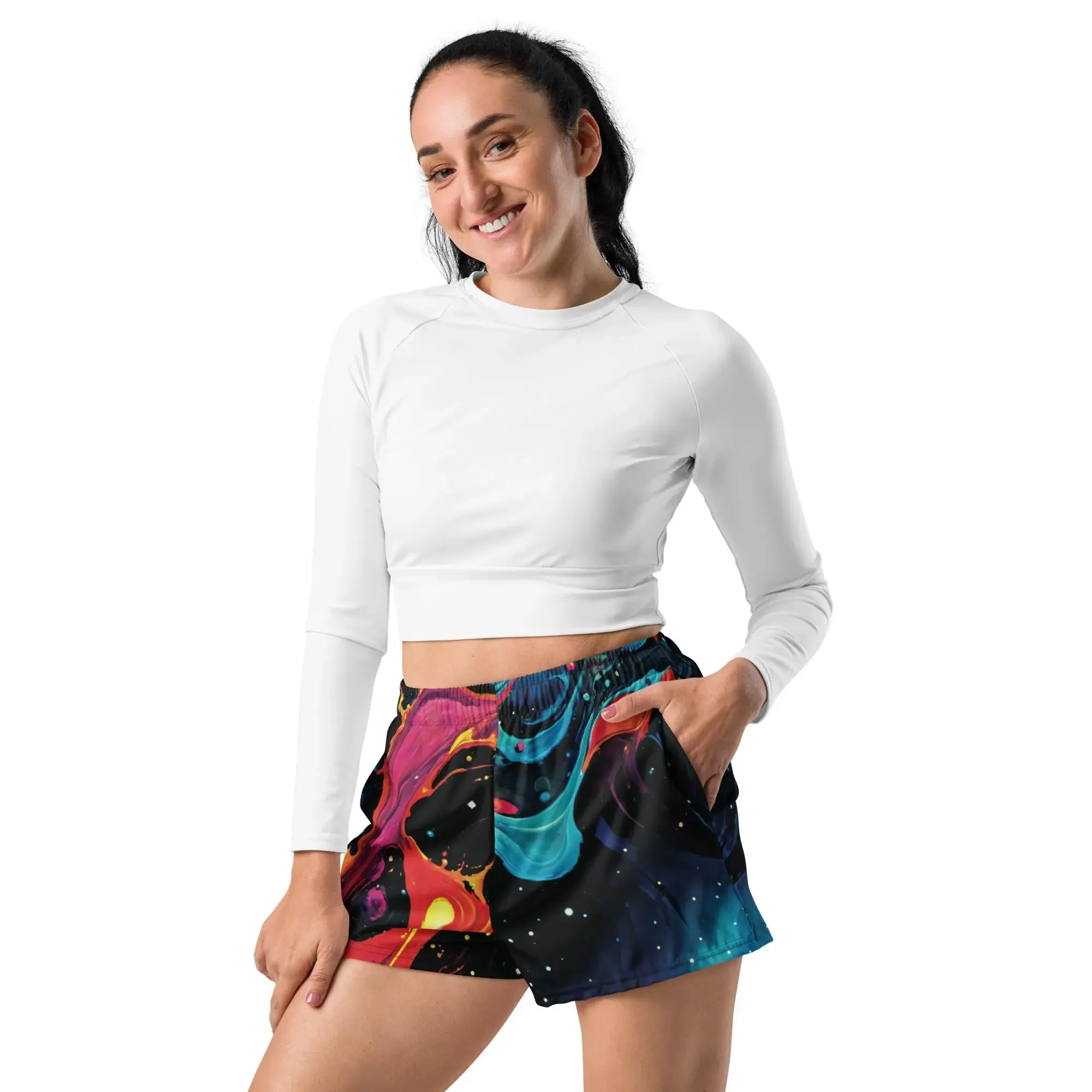 Unisex Athletic Shorts - Astral Tempest