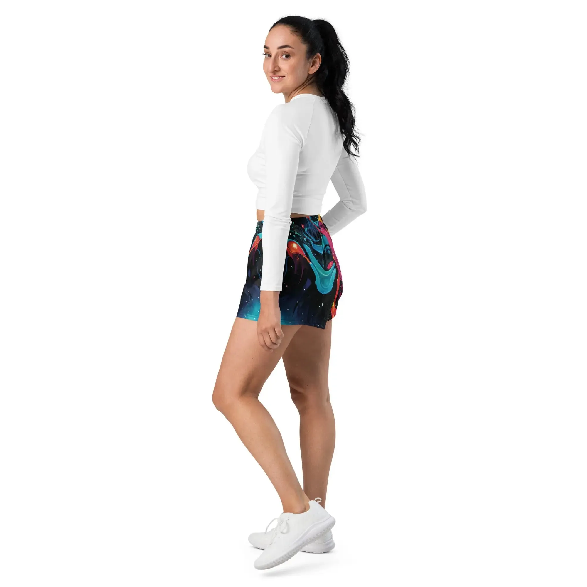 Unisex Athletic Shorts - Astral Tempest