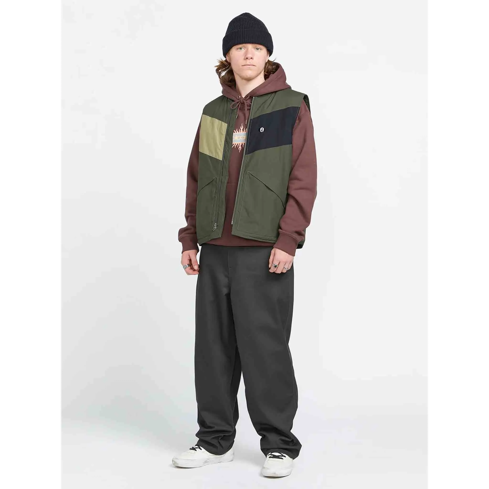 Volcom Billow Twill Pant Asphalt Black