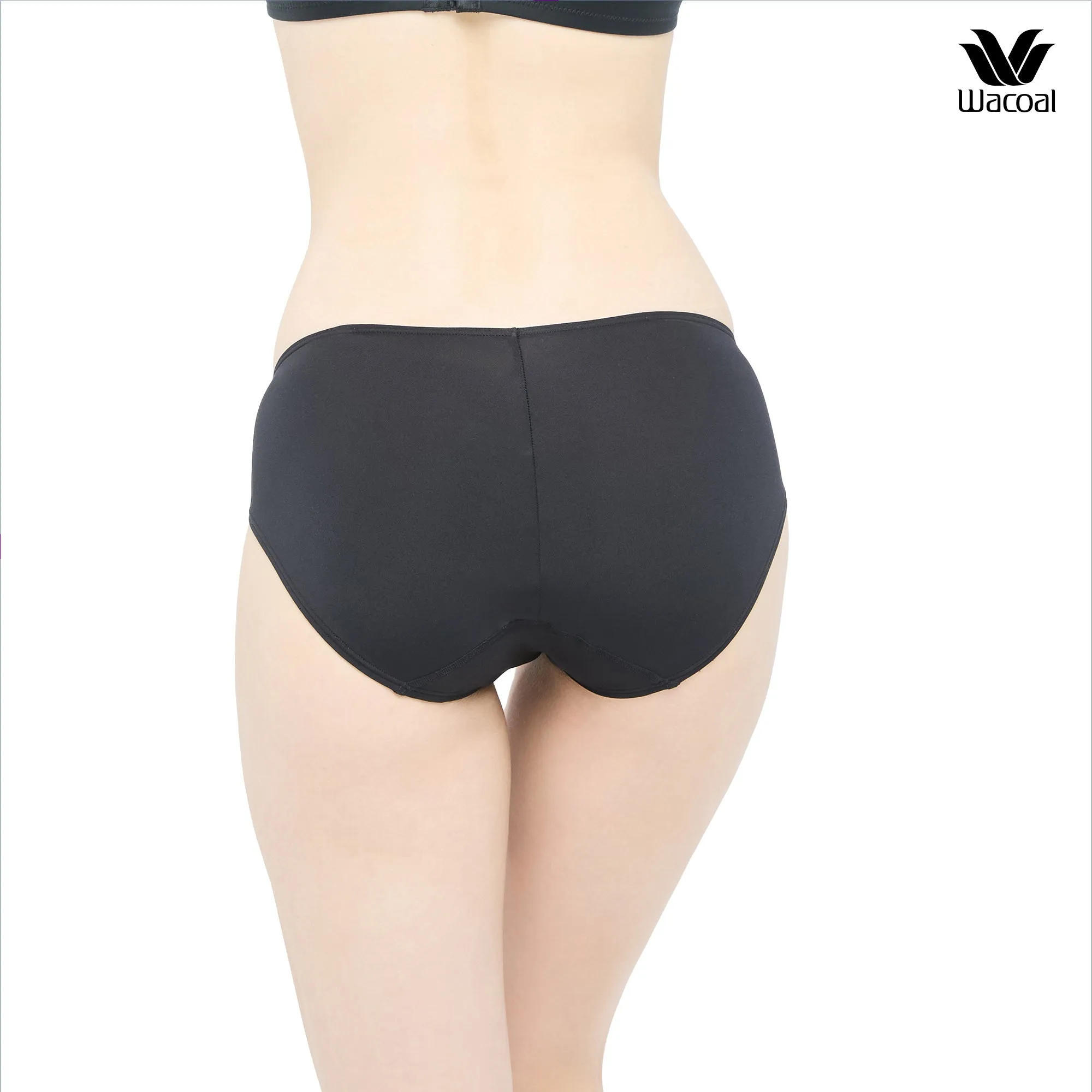 Wacoal Oh my nudes panty Low-rise กางเกงในรูปแบบ BIKINI รุ่น WU2900 สีดำ (BL)
