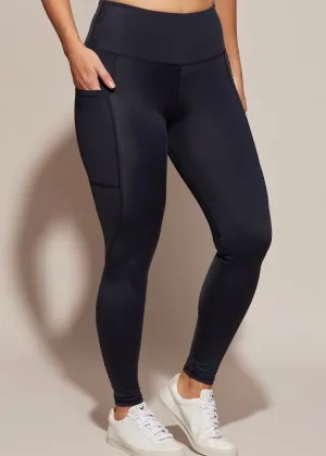 Walk This Way Pocket Leggings, Navy