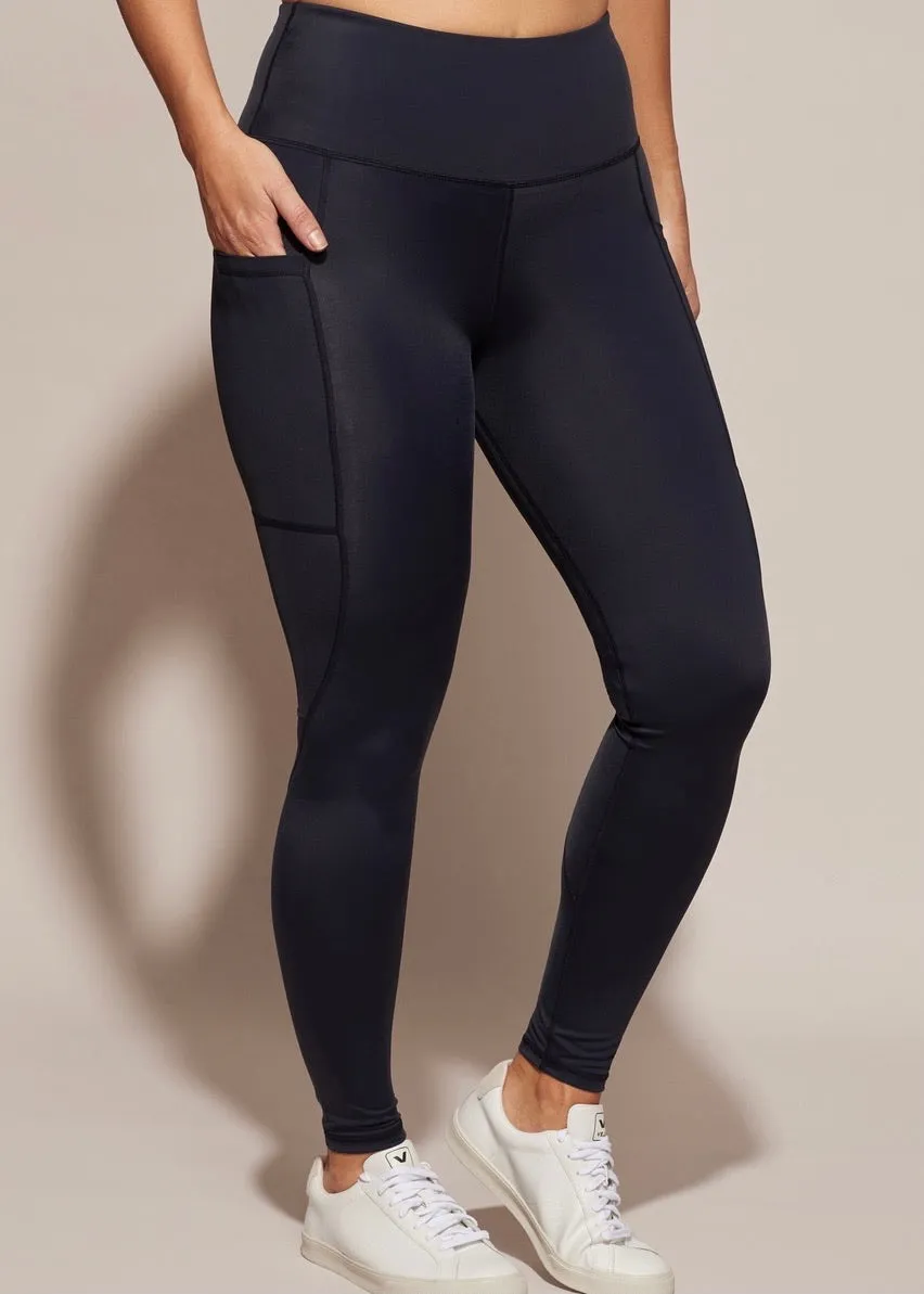 Walk This Way Pocket Leggings, Navy