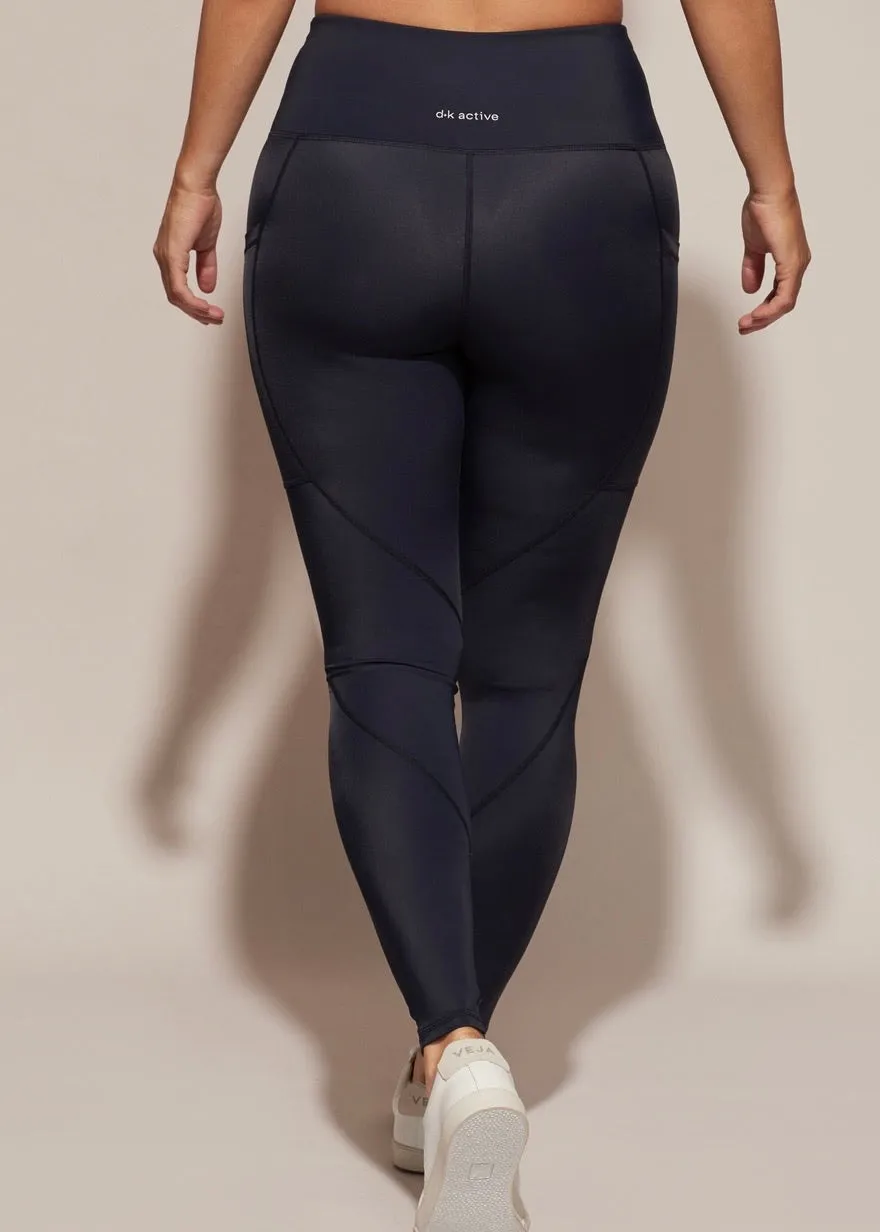 Walk This Way Pocket Leggings, Navy