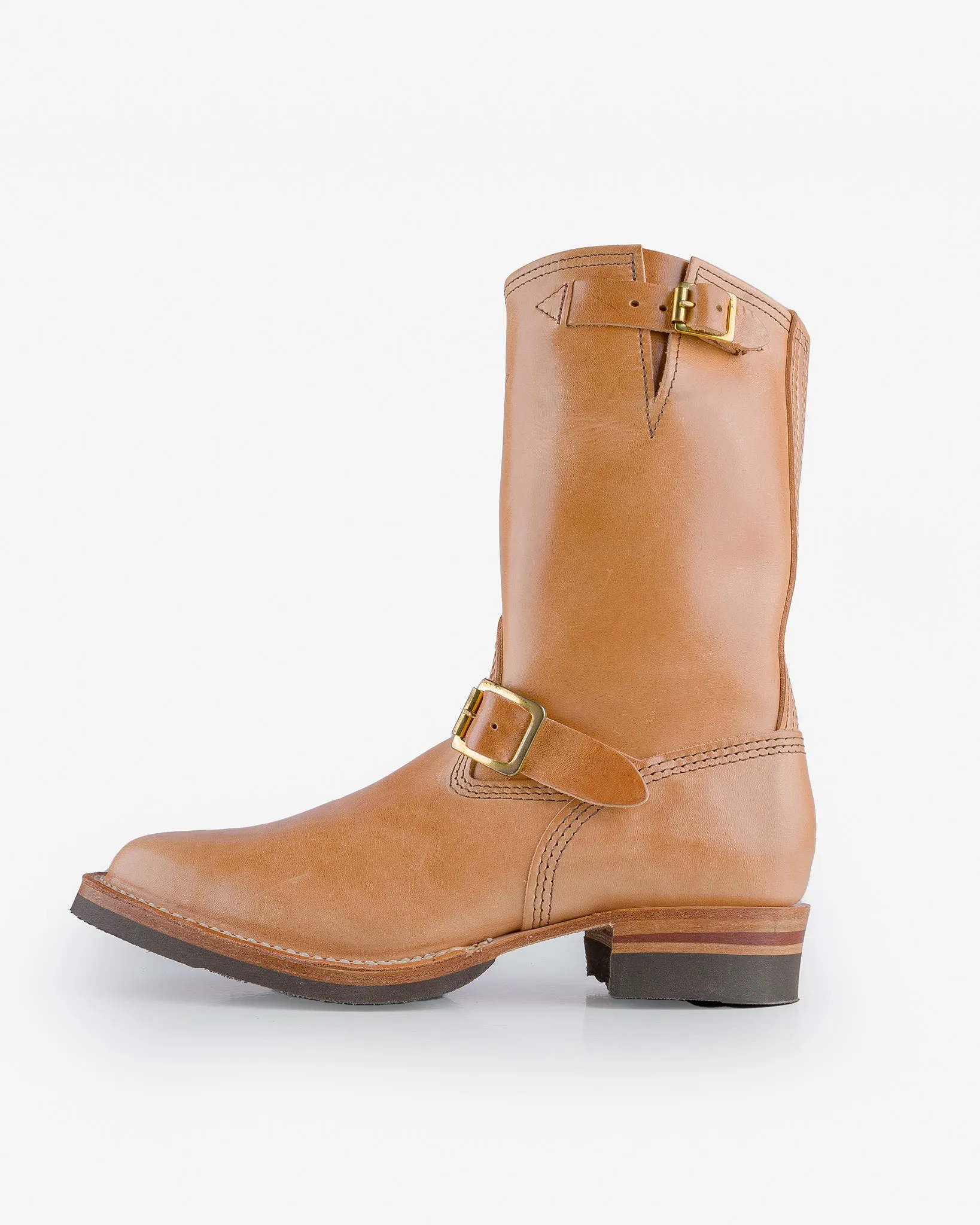 Wesco® - 10" Horsehide  Engineer Boot - Natural. The "Mister Lou"