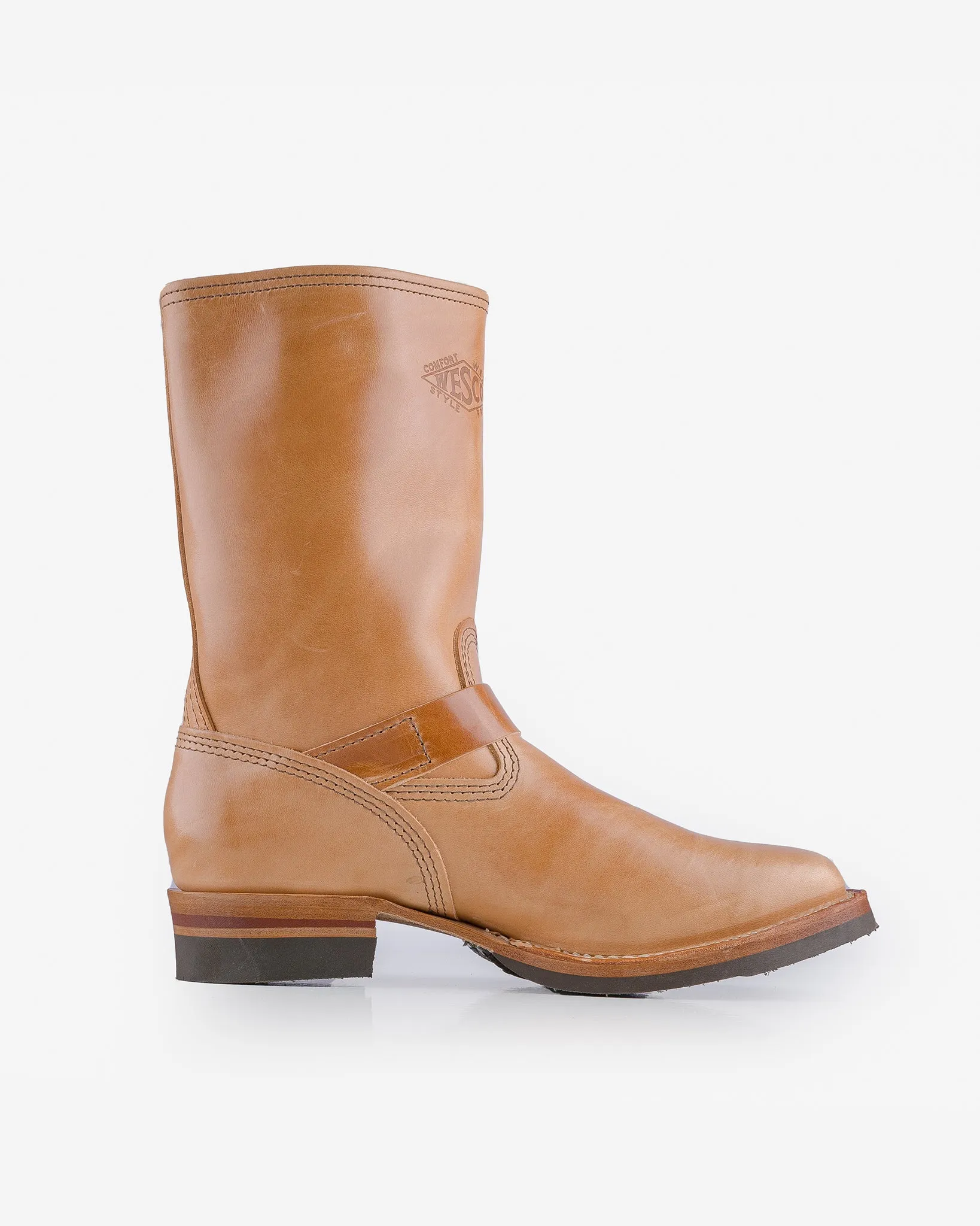Wesco® - 10" Horsehide  Engineer Boot - Natural. The "Mister Lou"