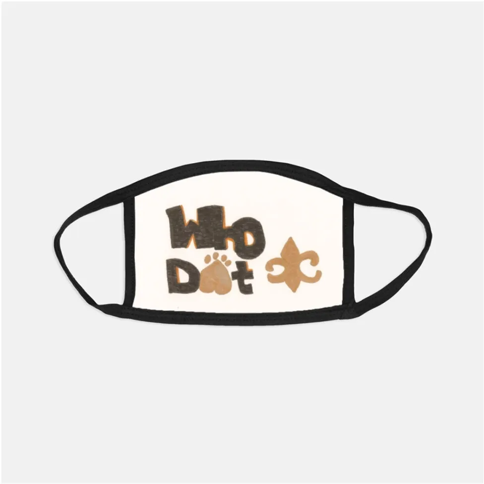 Who Dat  face mask