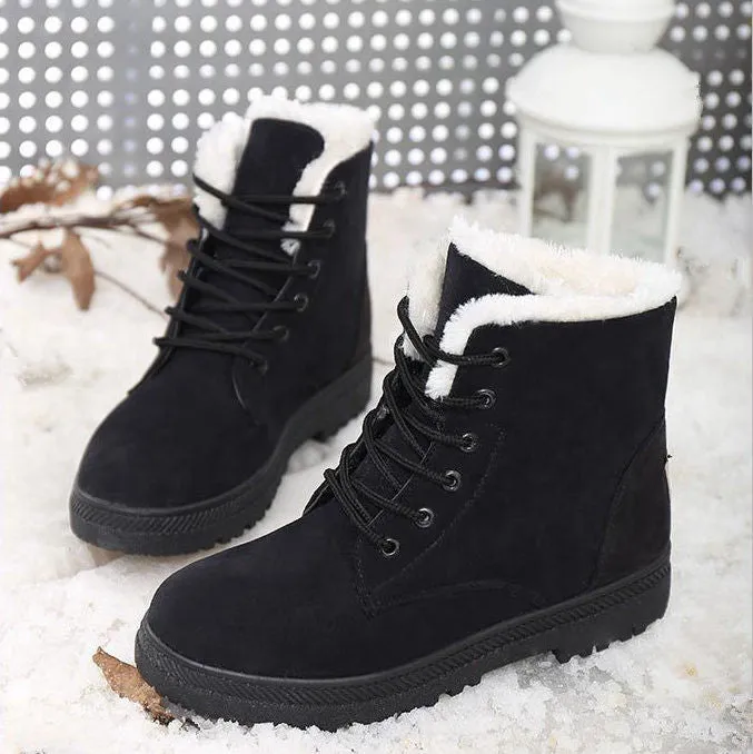 Women Boots Fashion Snow Shoes Women Winter Boots Warm Fur Ankle Boots For Women Winter Shoes