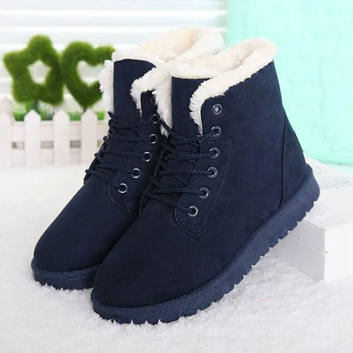 Women Boots Fashion Snow Shoes Women Winter Boots Warm Fur Ankle Boots For Women Winter Shoes