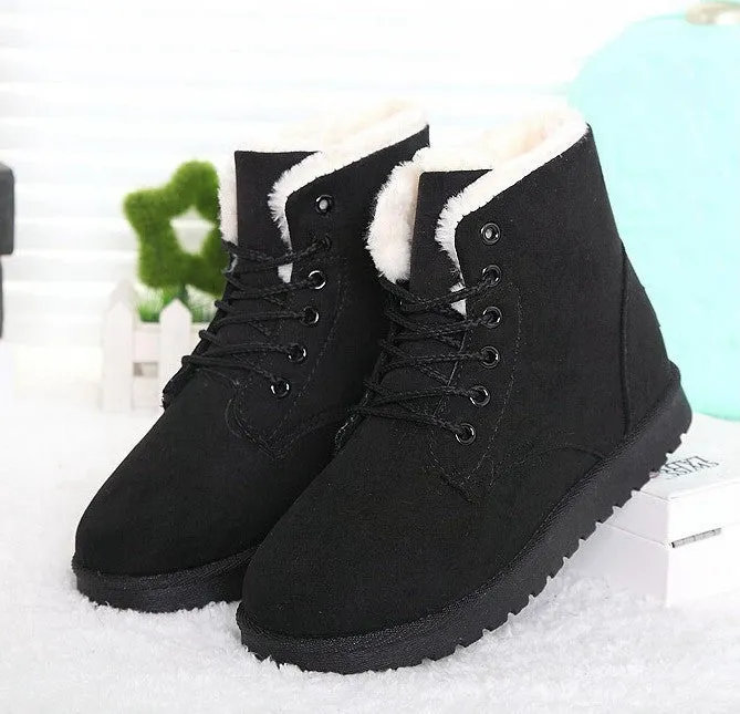 Women Boots Fashion Snow Shoes Women Winter Boots Warm Fur Ankle Boots For Women Winter Shoes