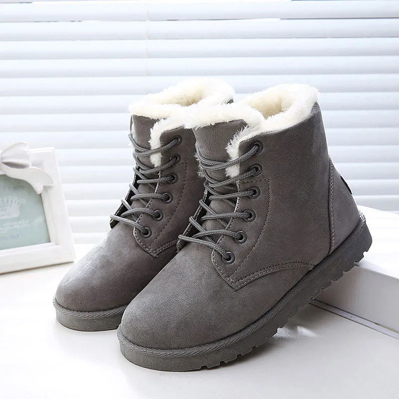 Women Boots Fashion Snow Shoes Women Winter Boots Warm Fur Ankle Boots For Women Winter Shoes