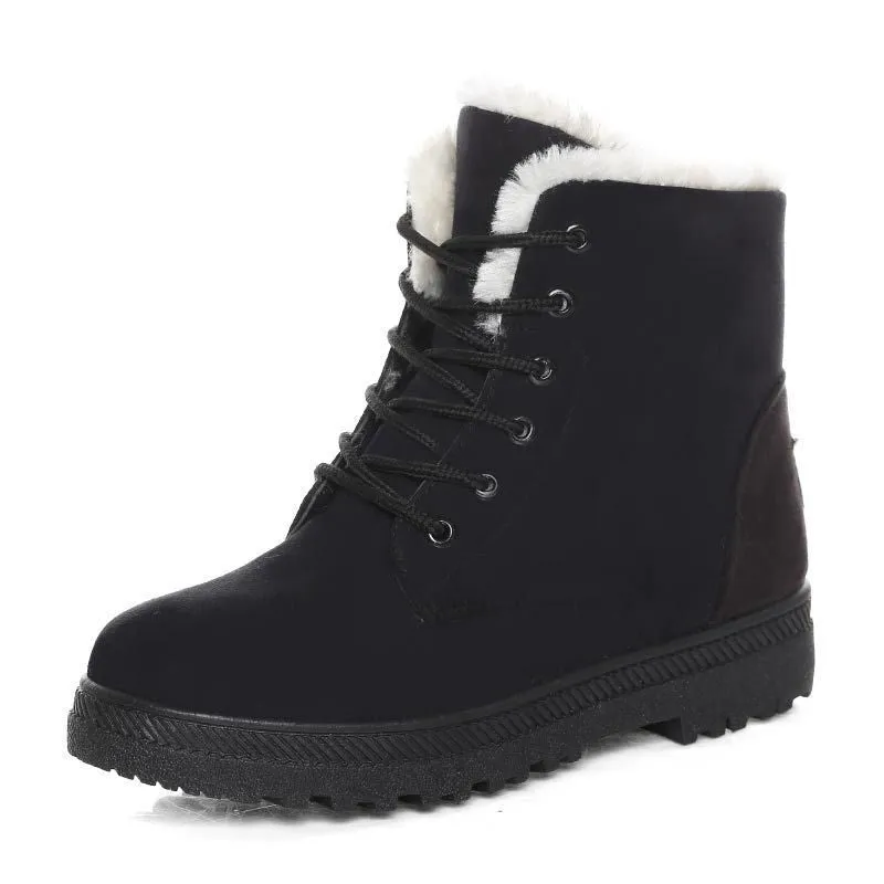 women boots winter boots warm snow boots fashion platform shoes women fashion ankle boots