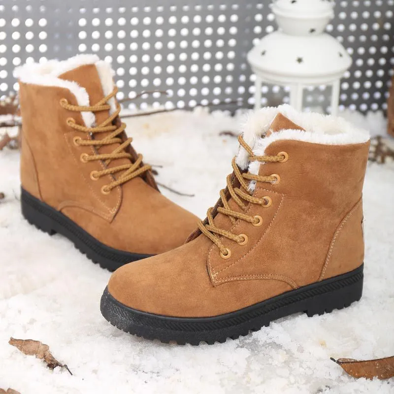 women boots winter boots warm snow boots fashion platform shoes women fashion ankle boots