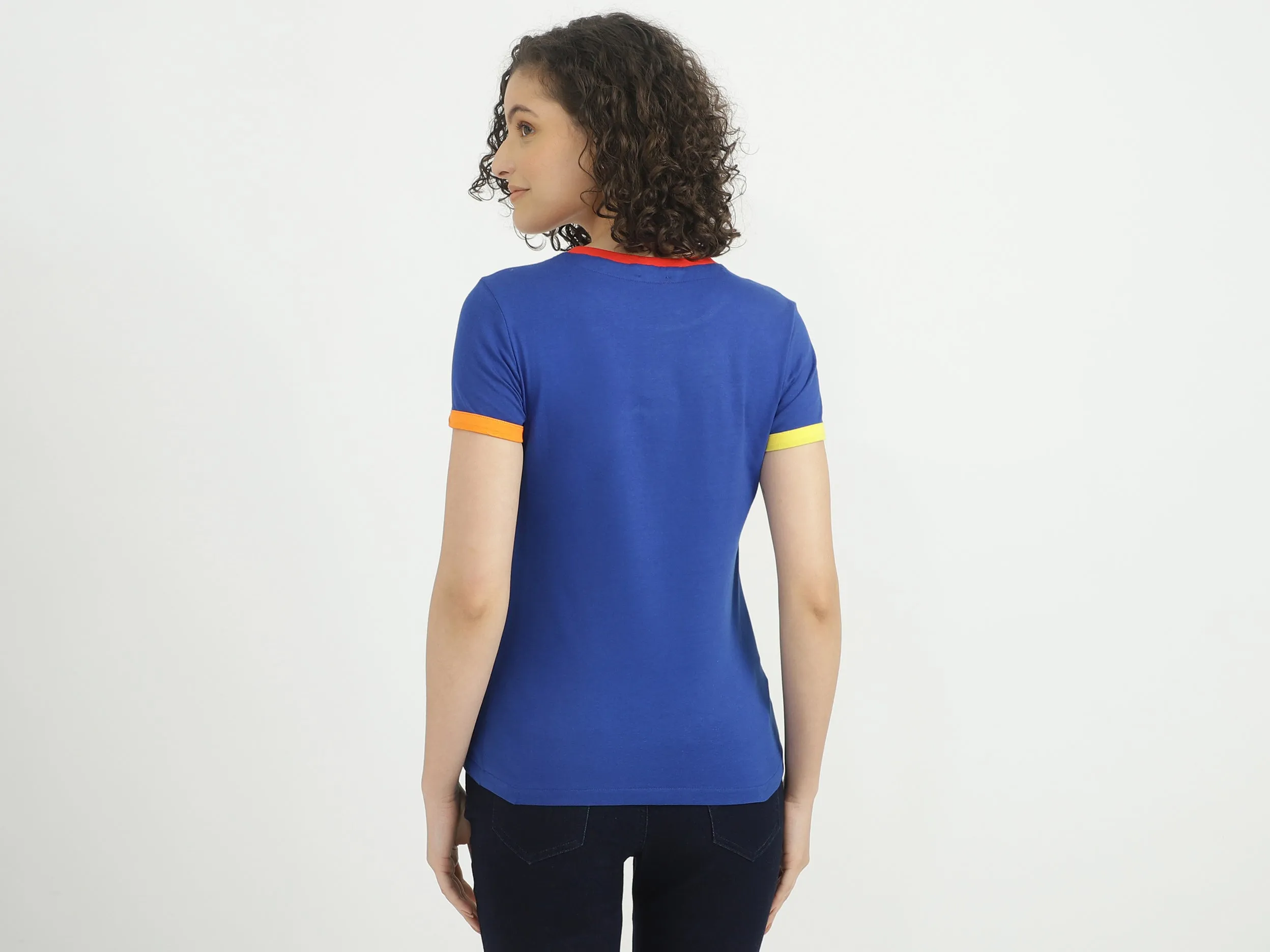 Women Printed Round Neck T-shirt