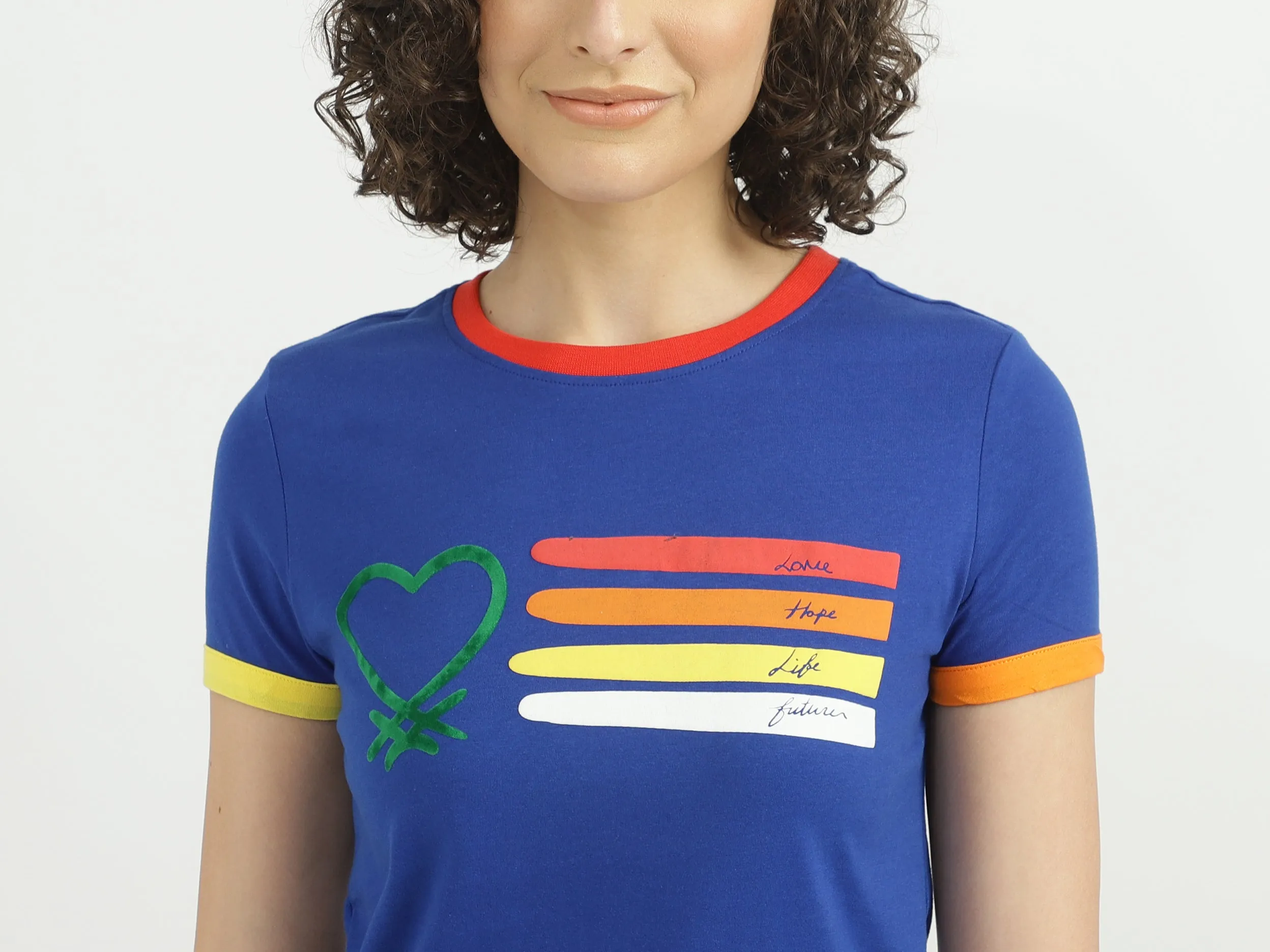 Women Printed Round Neck T-shirt