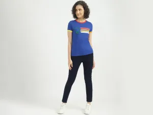 Women Printed Round Neck T-shirt