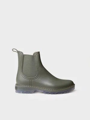 Women's Chelsea-style Waterproof Ankle boot in Khaki - CONEY