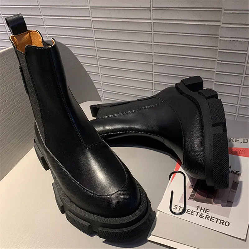 Women's Thick-Soled Ankle Boots