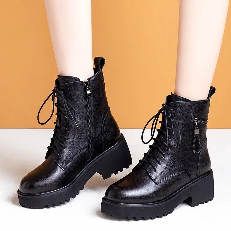 Women's Thick-soled Fluffy Snow Boots